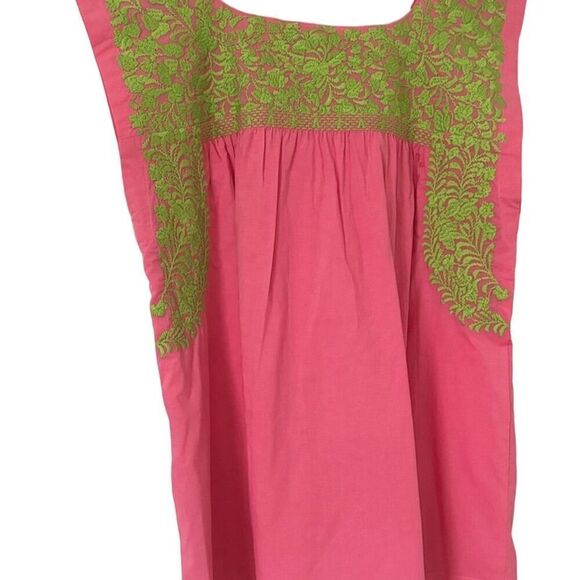 J. Marie Pink Floral Embroidered Sleeveless Tunic Blouse Women's Small casual - Picture 5 of 16